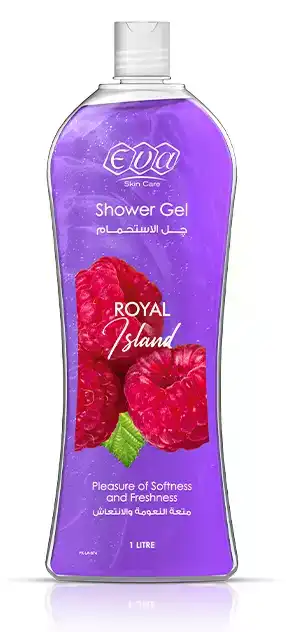 شاور جل ايفا رويال ايلاند متعة النعومة والانتعاش ، 1 لتر .
