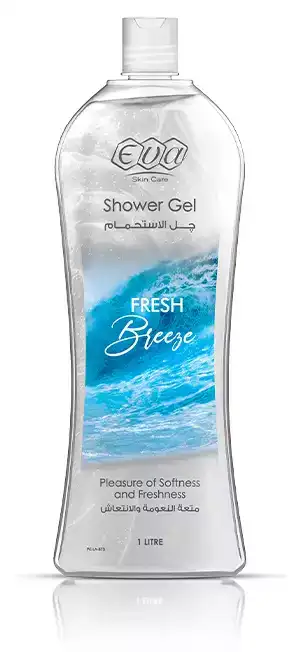 Eva Fresh Breeze Shower Gel, Softness and Freshness, 1 Liter.