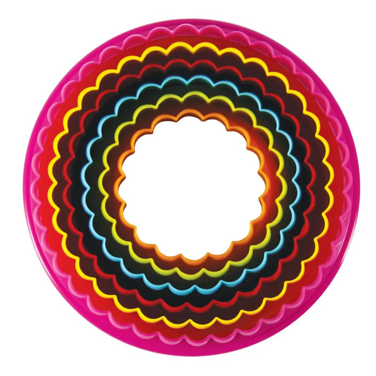 Plastic cookie cutters, multi-purpose, colors