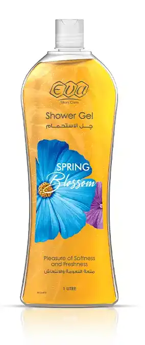 Eva Spring Blossom Shower Gel, Softness and Freshness, 1 Liter.