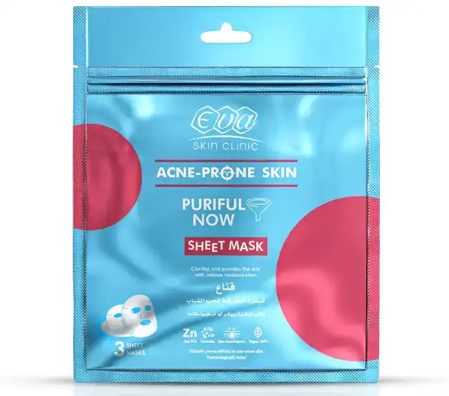 3 شيت ماسك للبشرة المعرضة لحب الشباب من ايفا سكين كلينيك