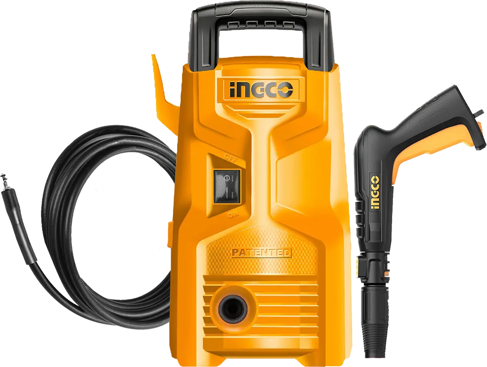 Ingco pressure washer, 1200 watts, 90 bar, HPWR12008