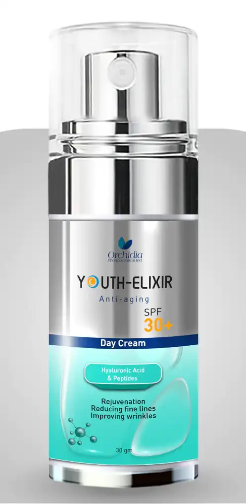 كريم النهار المضاد للشيخوخة بعامل حماية من الشمس 30+ من أوركيديا يوث إليكسير 30 جم