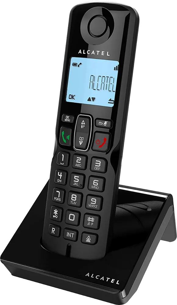 Alcatel Wireless Landline Phone, Digital Screen, Black, S250