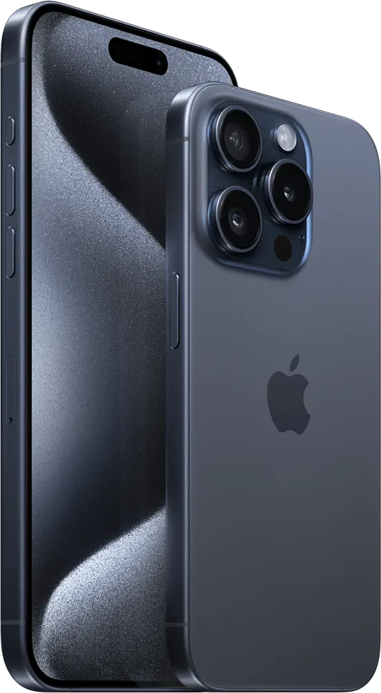iPhone 15 Pro Max Single SIM Mobile, 512GB Internal Memory, 8GB RAM, 5G Network, Blue Titanium