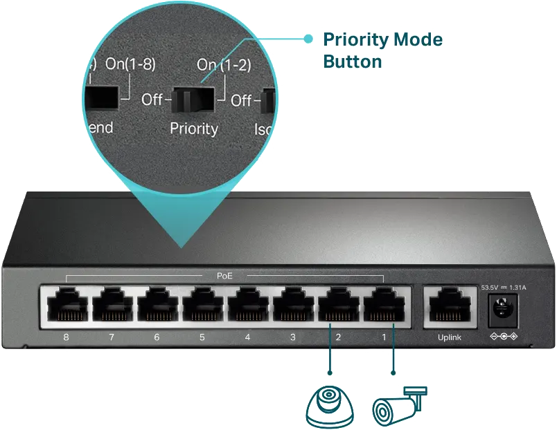 Ethernet Switch TP-Link 9-Port , 10-100Mbps, Black, TL-SF1009P
