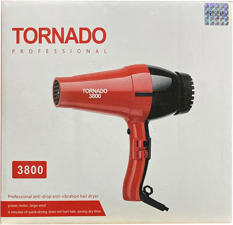 Tornado Hair Dryer, 1500 Watt, Red, 3800
