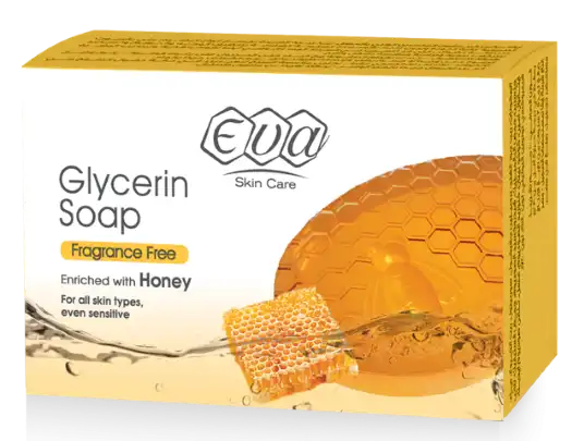 GLYCERIN SOAP WITH HONEY  FOR ALL SKIN TYPES, EVEN SENSITIVE.