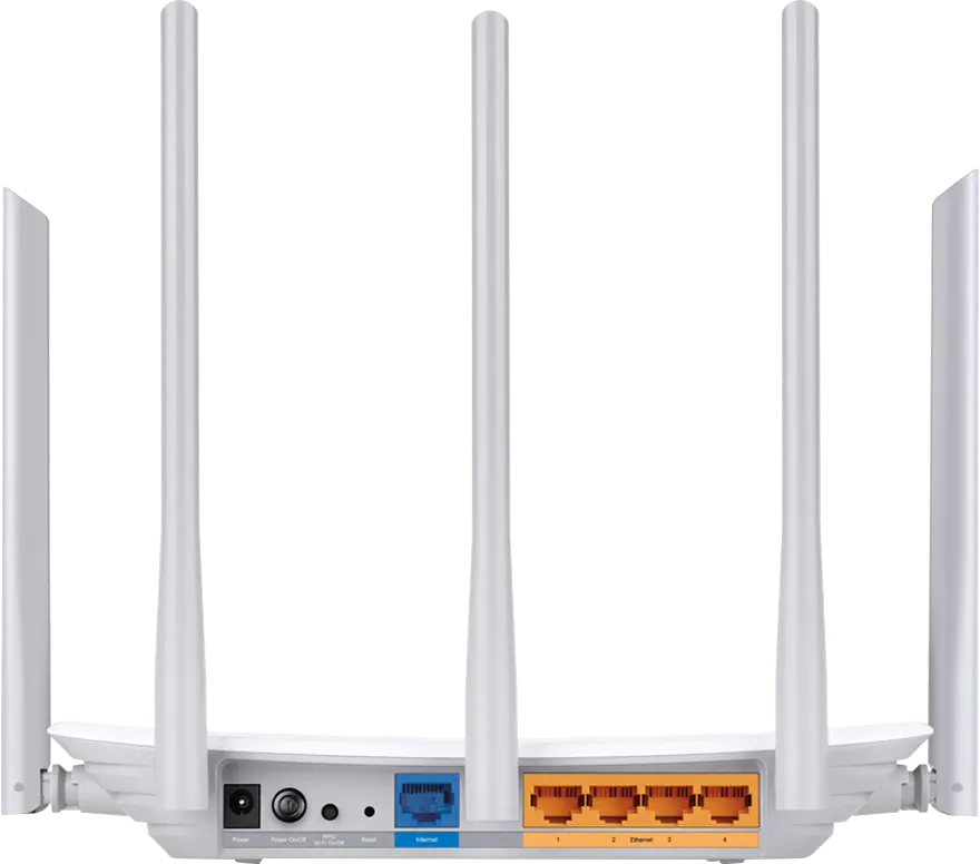 TP-Link Archer C60 Router, Wi-Fi, Dual Band, 5 Antennas, White, AC1350