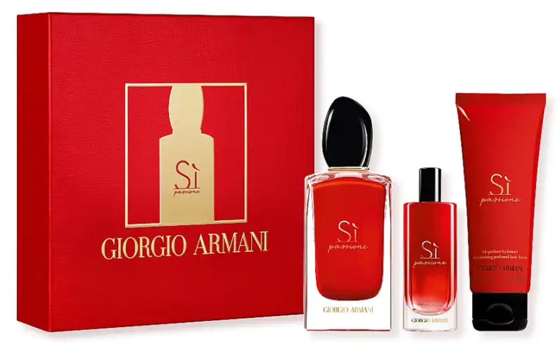 Si Passione By Giorgio Armani For women EDP 100 Ml +15 ml  + Body lotion 75 Ml