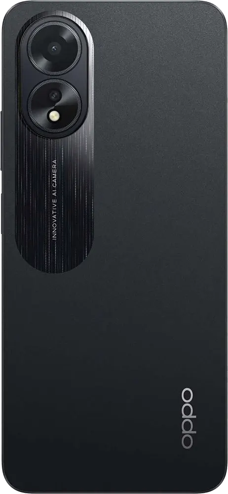 Oppo A18 Dual Sim Mobile, 64GB Memory, 4GB RAM, 4G LTE, Glowing Black