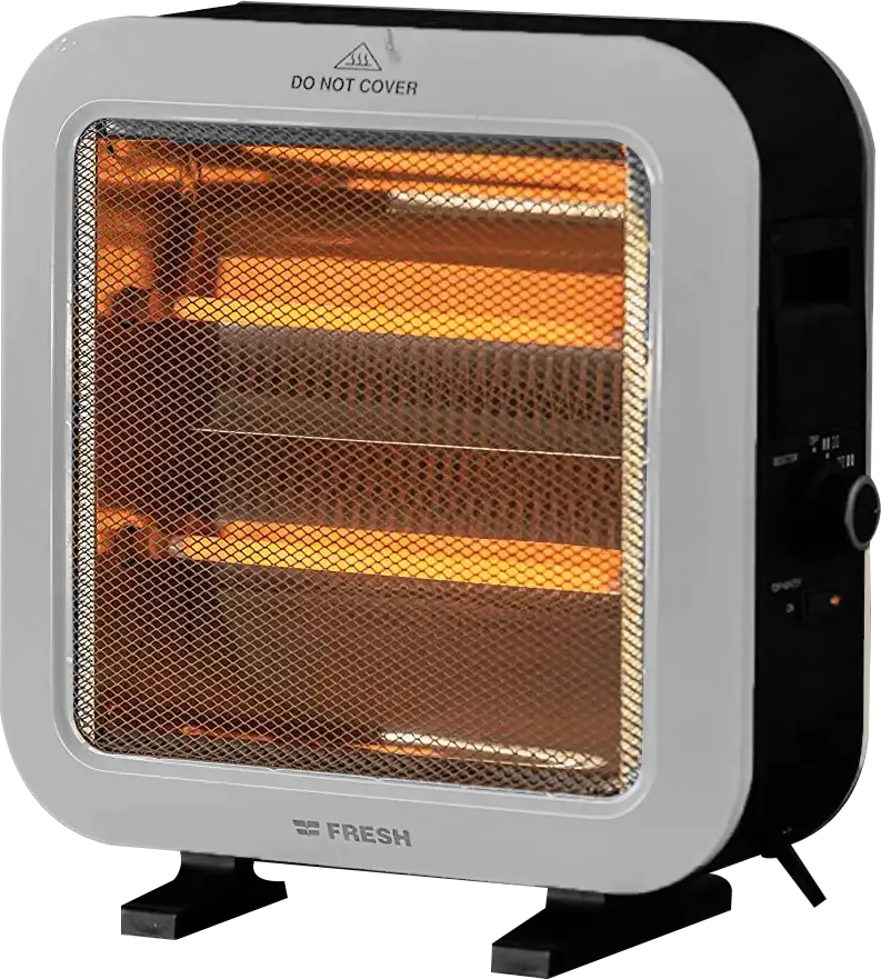 دفاية هالوجين فريش 5 شمعة ، 2000 وات، تدفئة ثلاثية الأبعاد، أبيض