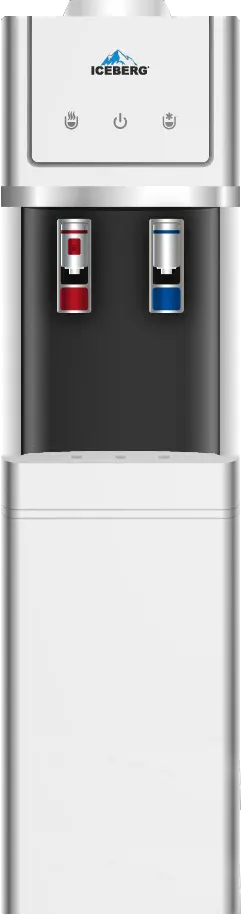 مبرد مياه أيس بيرج،2 حنفية (بارد + ساخن)، تحميل علوي، كابينة ، أسود