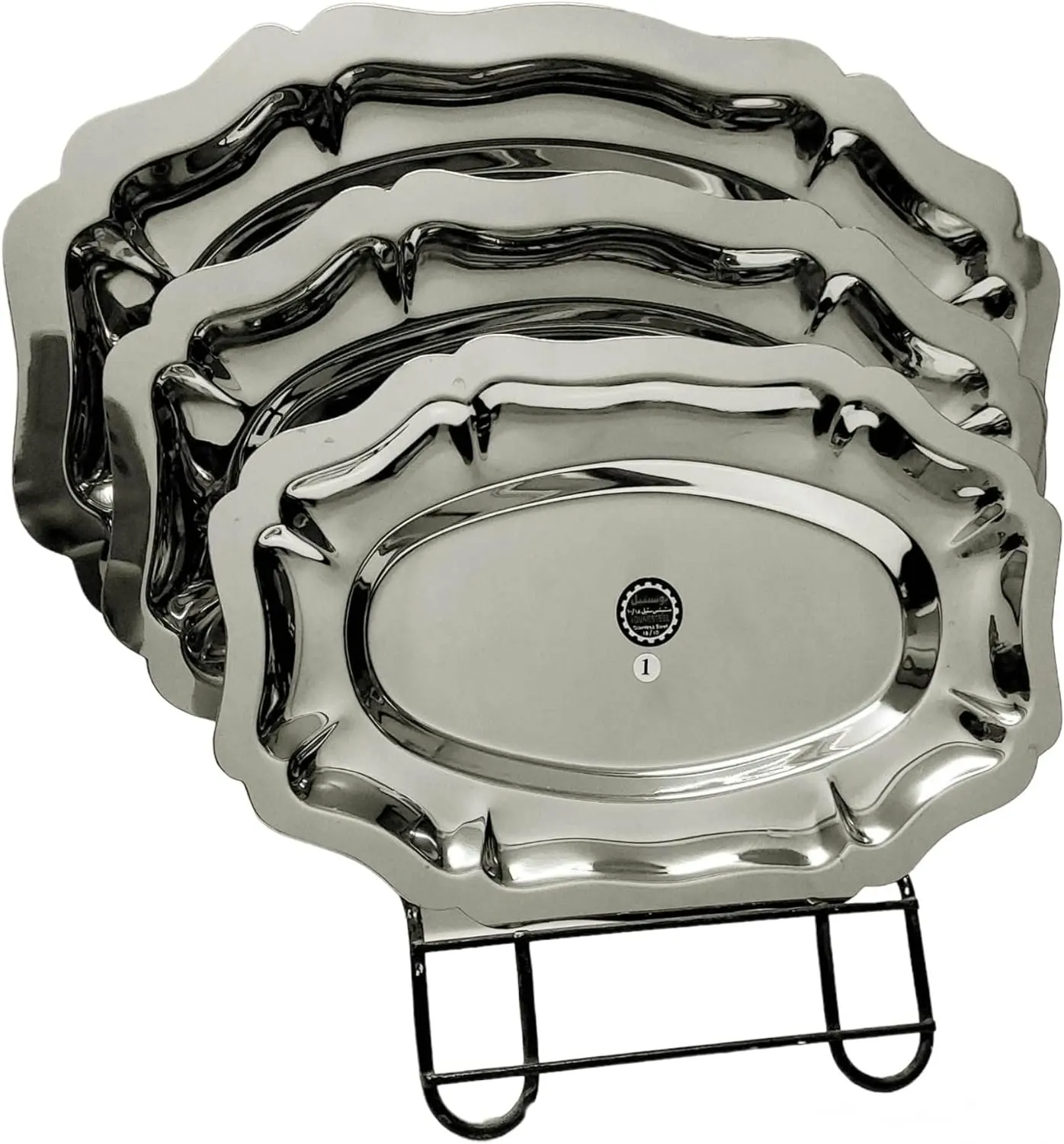 Younesteel Royal stainless steel cookware set , 15 pieces, silver