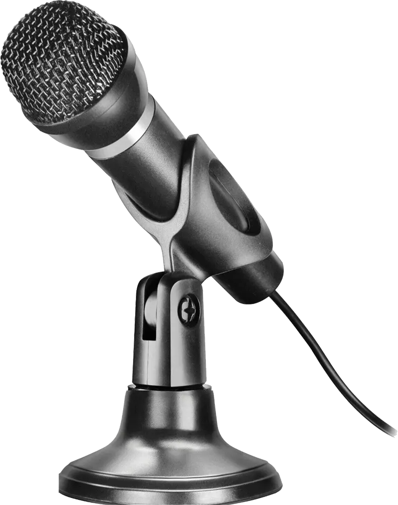 ميكروفون ديناميكي سبيد لينك، مع حامل، مكتبي، مقبس 3.5 ملم، أسود، SL.8703