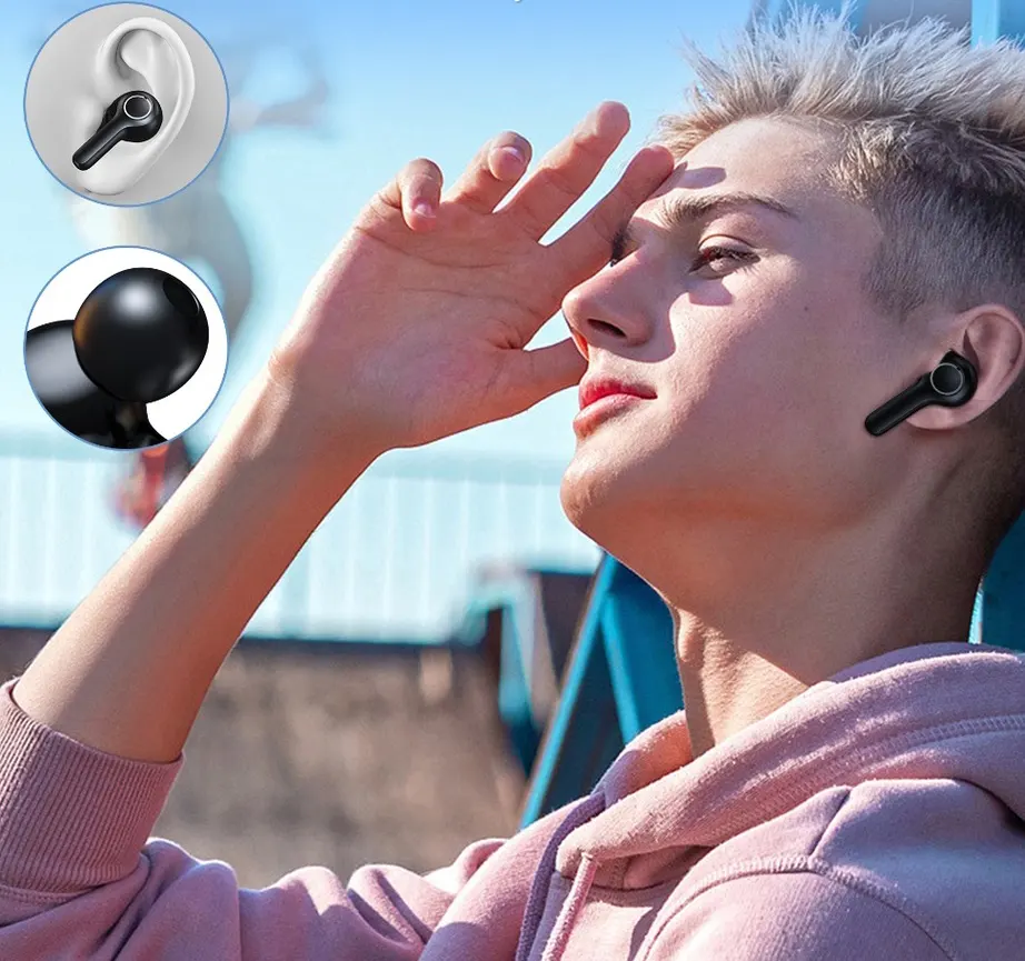 Choetech  True Earbuds BH-T06, Bluetooth 5.2, 5-hour battery life, black