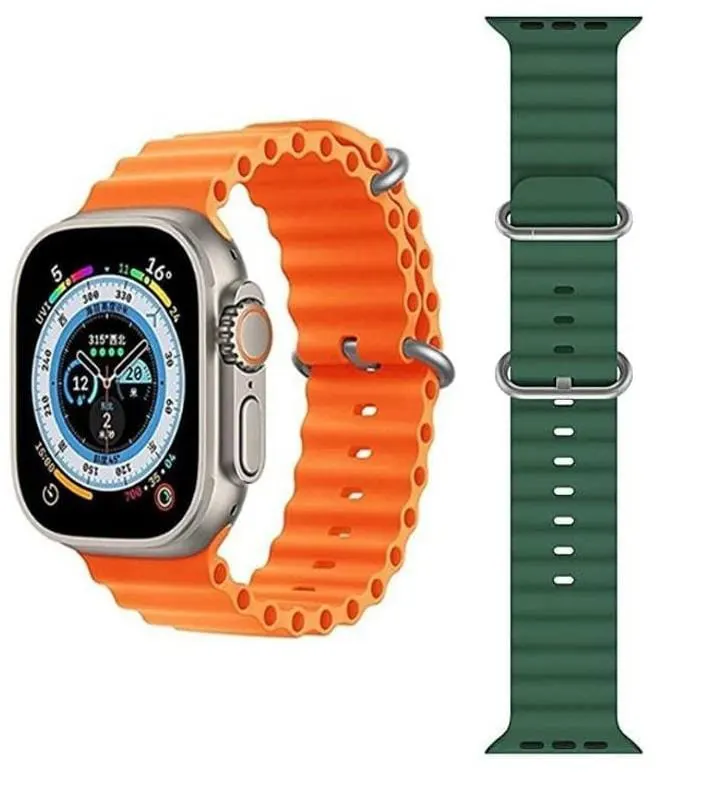 G-Tab Ultra Smart Watch, 2.02 inch touch screen, water resistant, 300 mAh battery, orange, FT8 PRO