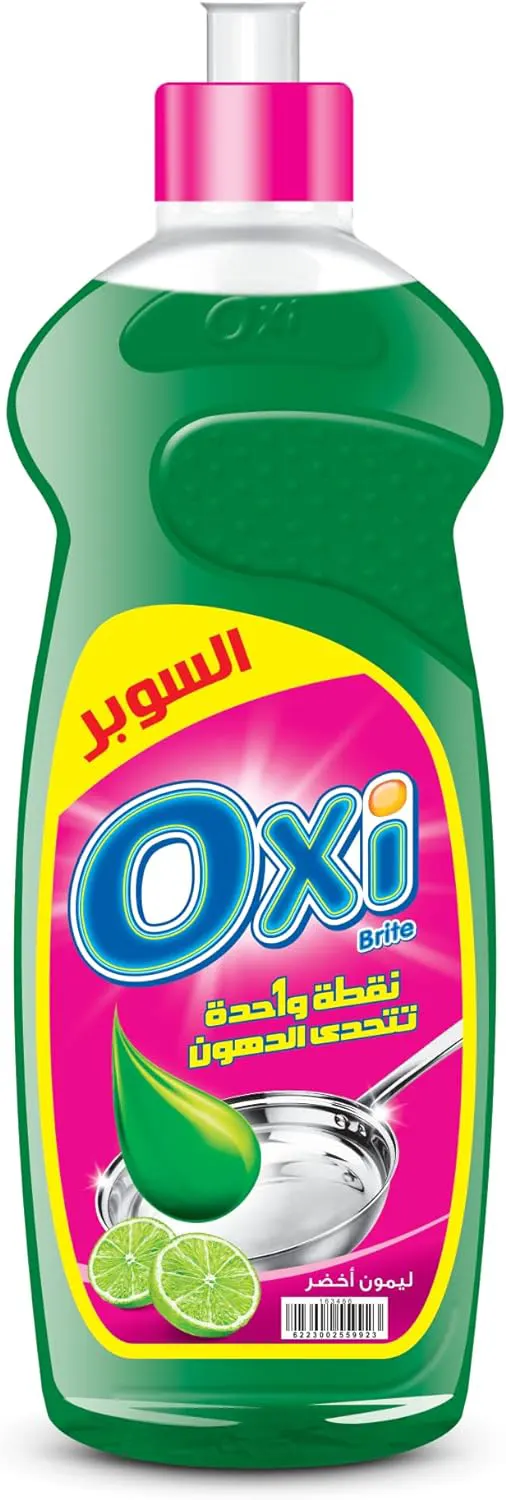 اوكسي سائل تنظيف الاطباق ،برائحة الليمون الاخضر،1 لتر