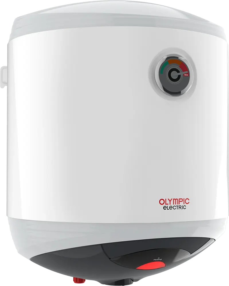 Olympic Hero Electric Water Heater 30 Liters, Indicator, White