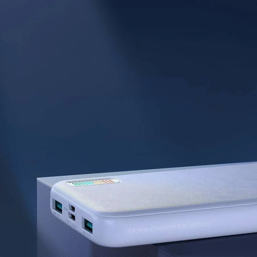 باور بانك جوي روم، 10,000 مللي أمبير، 3.7 فولت، 22.5 وات، أبيض، JR-QP194