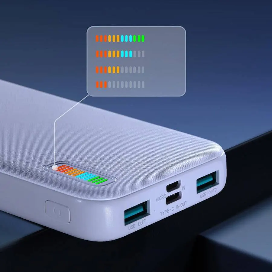 باور بانك جوي روم، 10,000 مللي أمبير، 3.7 فولت، 22.5 وات، أبيض، JR-QP194