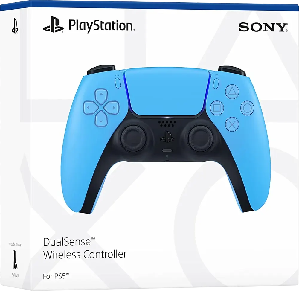 Sony DualSense PlayStation 5 Controller, Wireless, Built-in Microphone, CFI ZCT1W, blue