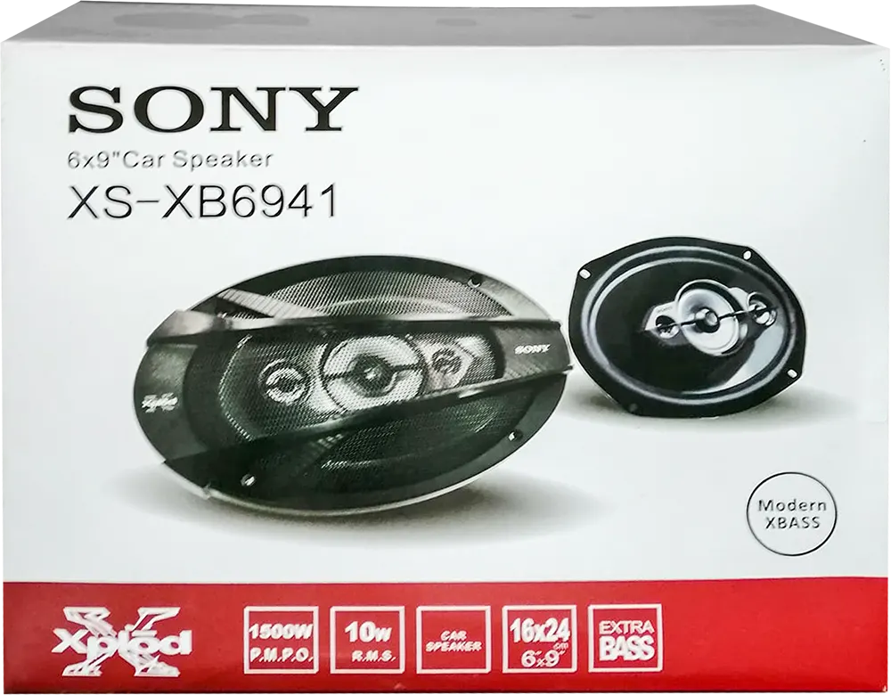 Sony 650 Watt, 4-Way Car Speakers, Black, XS-XB6941