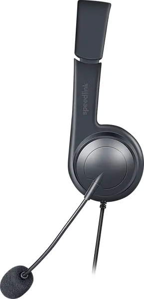 سماعة رأس سبيد لينك SL-870002-BKGY للألعاب، ميكروفون، أسود × رصاصي