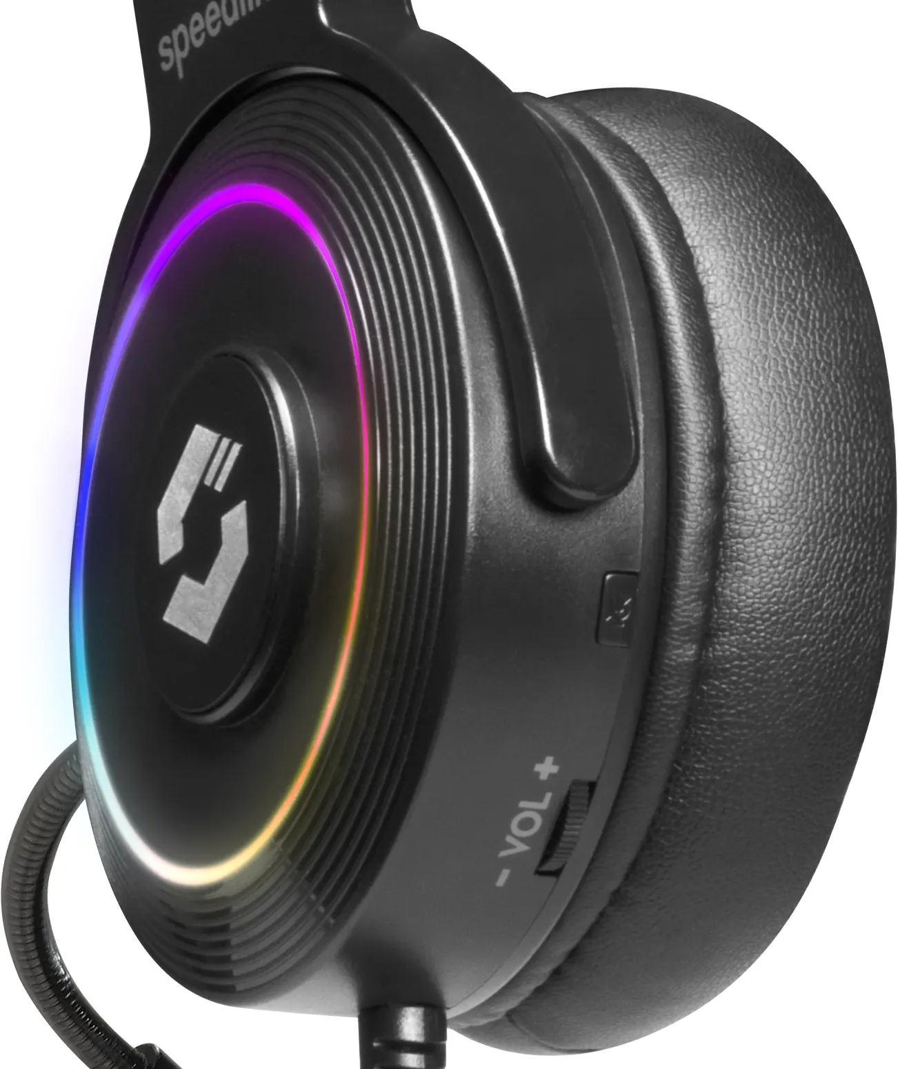 SpeedLink SL-860005-BK Wired Gaming Headset, Surround Sound, RGB Lighting, Black,