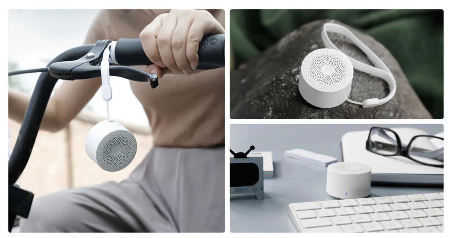 Mi Compact Wireless Speaker 2, 2 Watt, Bluetooth, Built-in Microphone, White, QBH4141EU