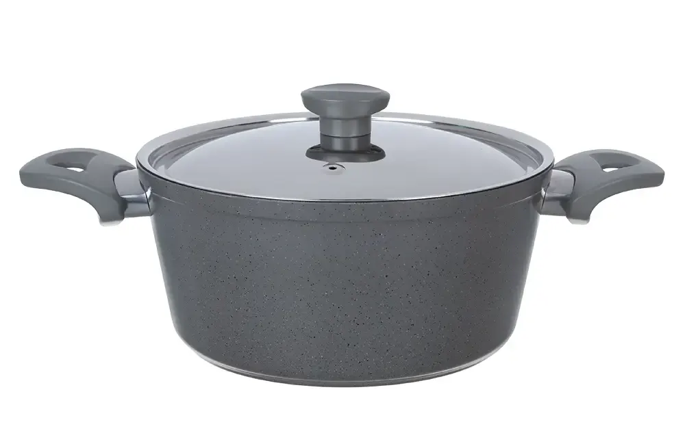 Top Chef Granite cookware set , 12 pieces, grey