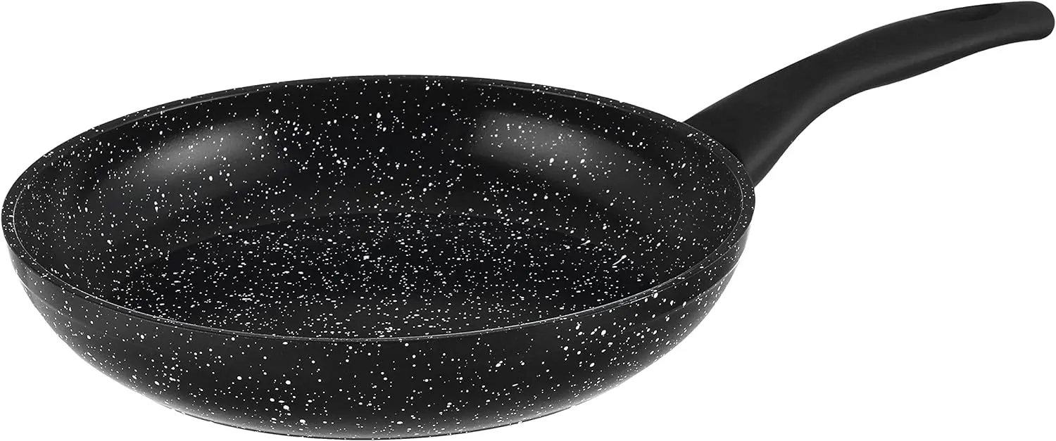 Top Chef Granite frying pan , size 26 cm, black and burgundy