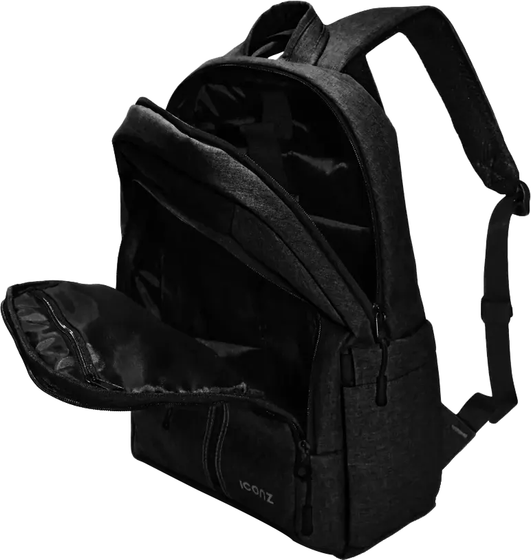 Iconz Laptop Backpack, 15.6 Inch, Black, 4034