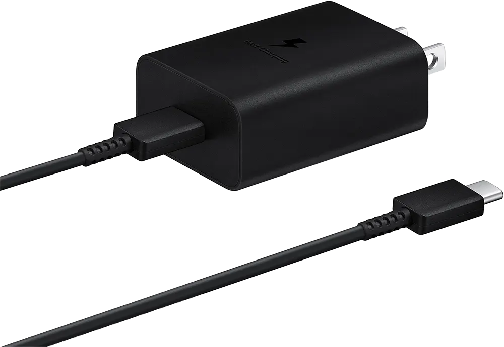 Samsung Power Adapter, 15W, USB Type C, Fast Charge, Black, EP-T1510