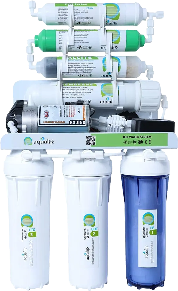 Aqua Life 7-Stage Water Filter, 12 Liter Tank, White, TDS