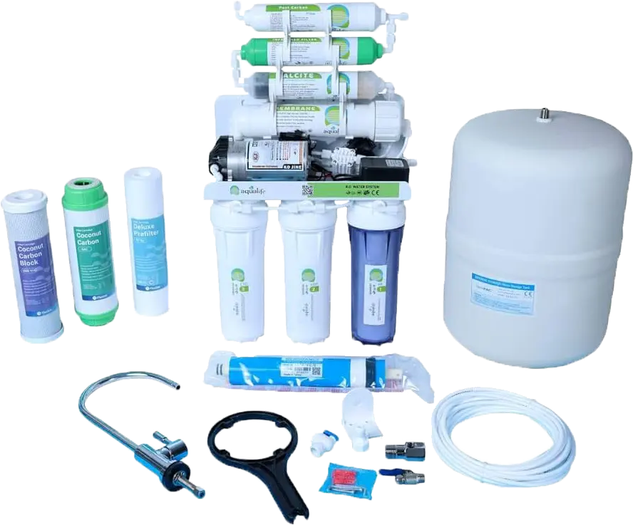 Aqua Life 7-Stage Water Filter, 12 Liter Tank, White, TDS