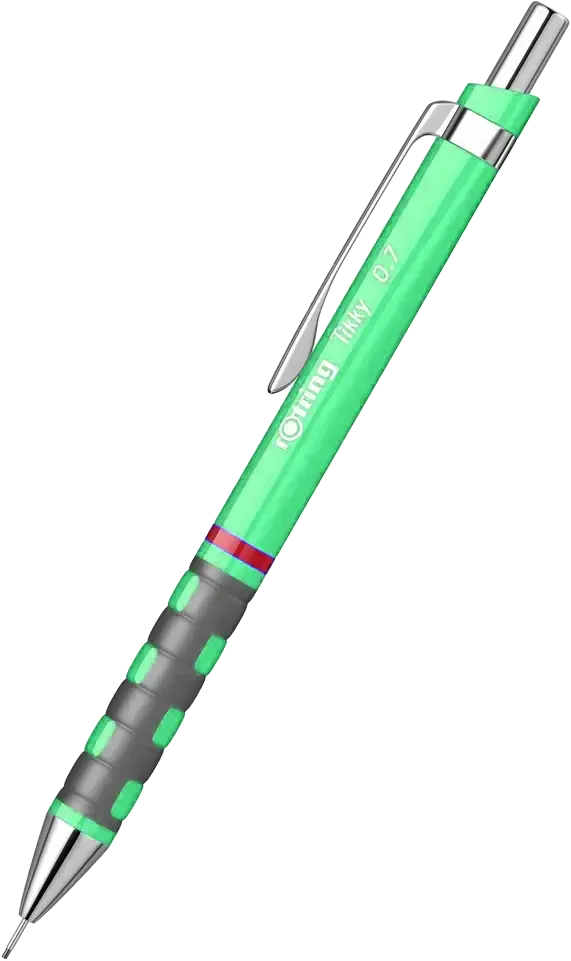 Tiki Neon Rotring Plastic Pen, 0.7 mm lead, Light Green, 2007216
