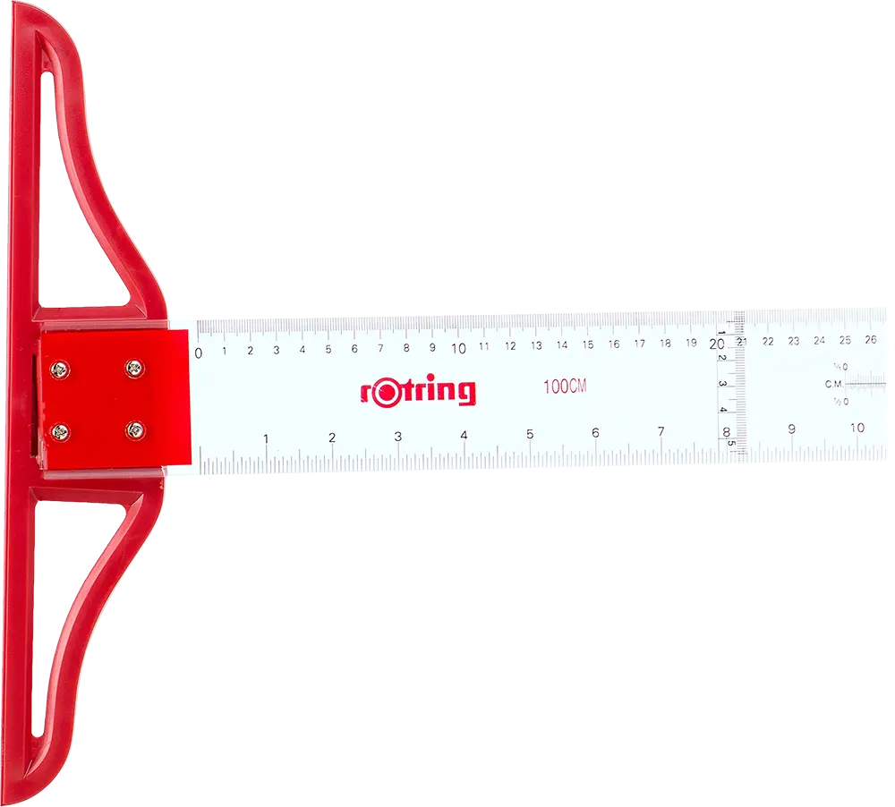 T-Rotring Ruler, 100cm, Transperant, TCM100