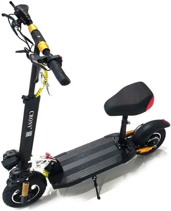 Corny Electric Scooter for Adults, 1200 Watt, Foldable, Black, V10