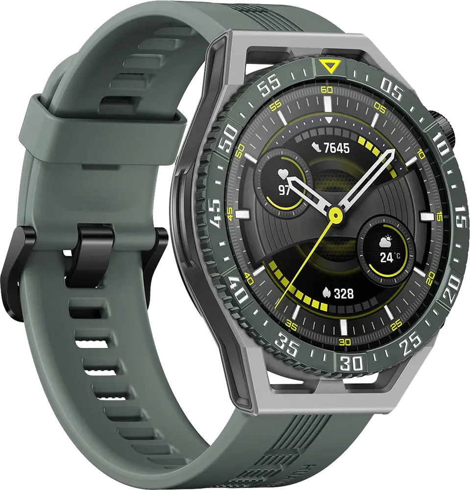 ساعة هواوي جي تي 3 SE الذكية، شاشة اموليد 1.43 بوصة ، حزام ألياف البوليمر، مقاومة للماء، أخضر