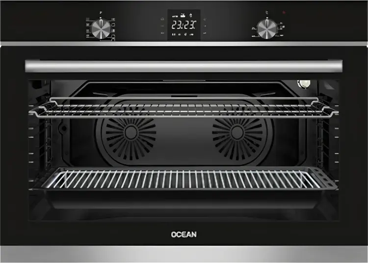 فرن اوشن بلت ان 90 سم، غاز، 97 لتر ، شاشة ديجيتال تاتش،أسود،OGVOF94INRCTCSV