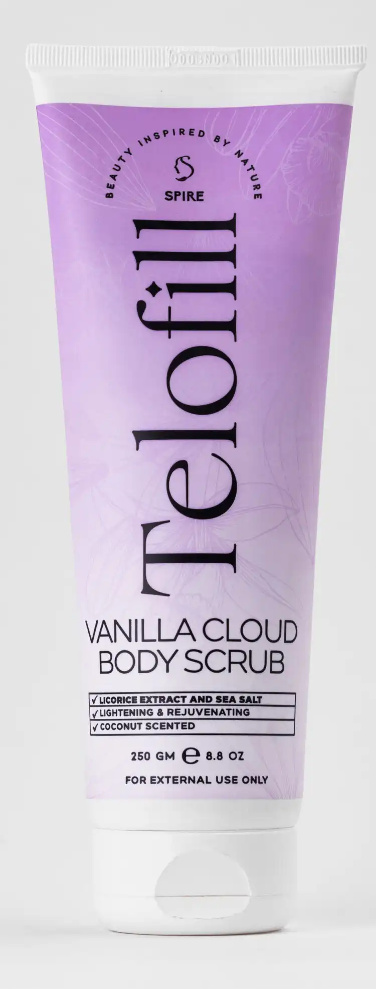 TELOFILL Body Scrub Vanilla Cloud, 250g.