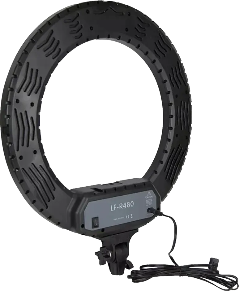 Ring Light General with Camera Stand, 46 cm, LED Light, Black, LF-R480
