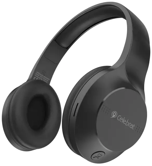Celebrat A27 Wireless Headphone, Bluetooth, 200 mAh Battery, Black