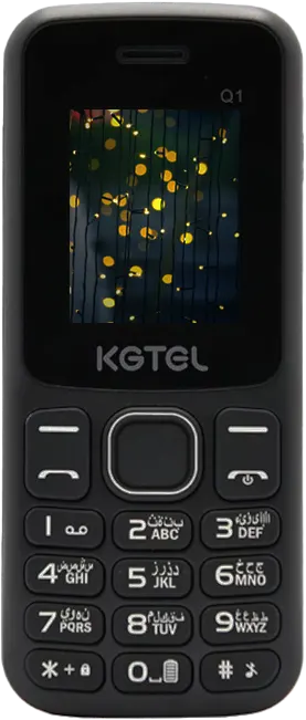 KGTEL Q1 Mobile Phone, Dual SIM, 32 MB, 32 MB RAM, 2G, Black