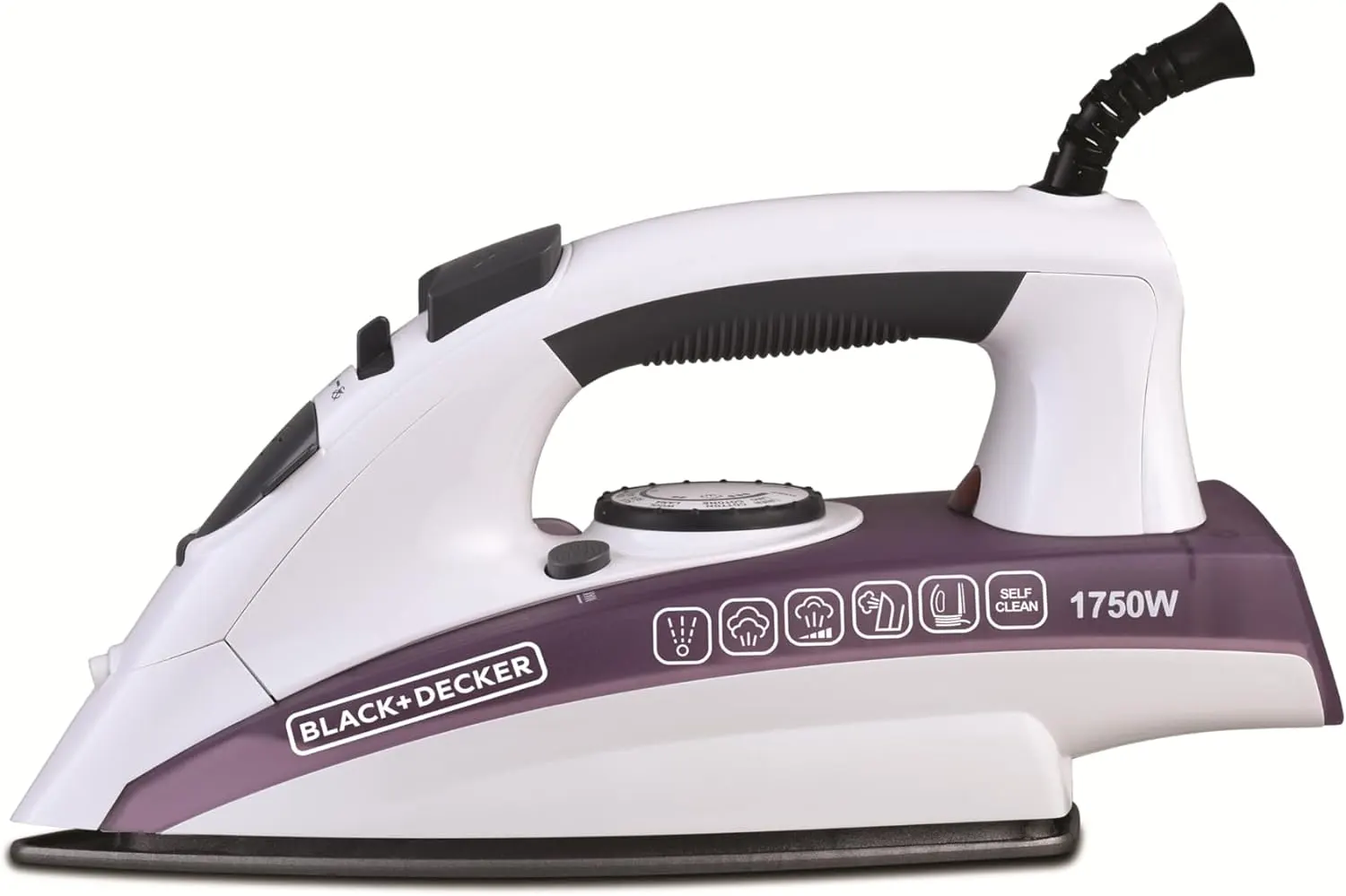 Black & Decker Garment Steamer, 1750 Watt, Ceramic Base, Purple, X1750, (With Ansia Warranty)