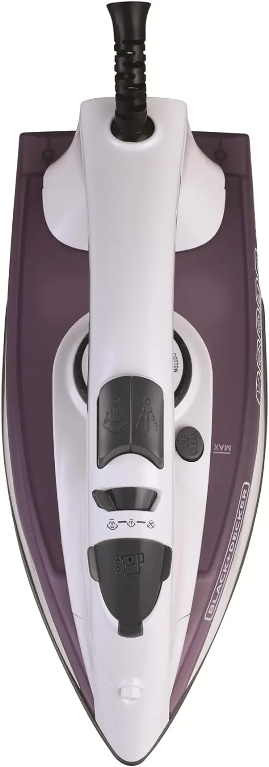 Black & Decker Garment Steamer, 1750 Watt, Ceramic Base, Purple, X1750, (With Ansia Warranty)