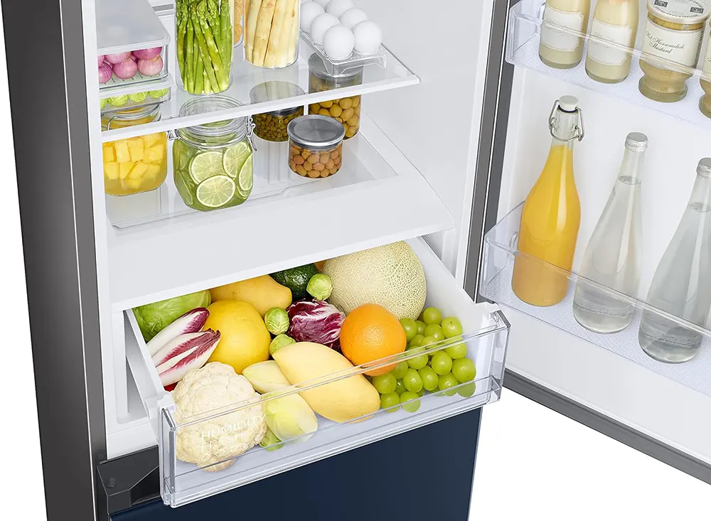 Samsung No Frost Combi Refrigerator, 344 Liters, 2 Doors, Blue Color, RB34A6B0E41-MR