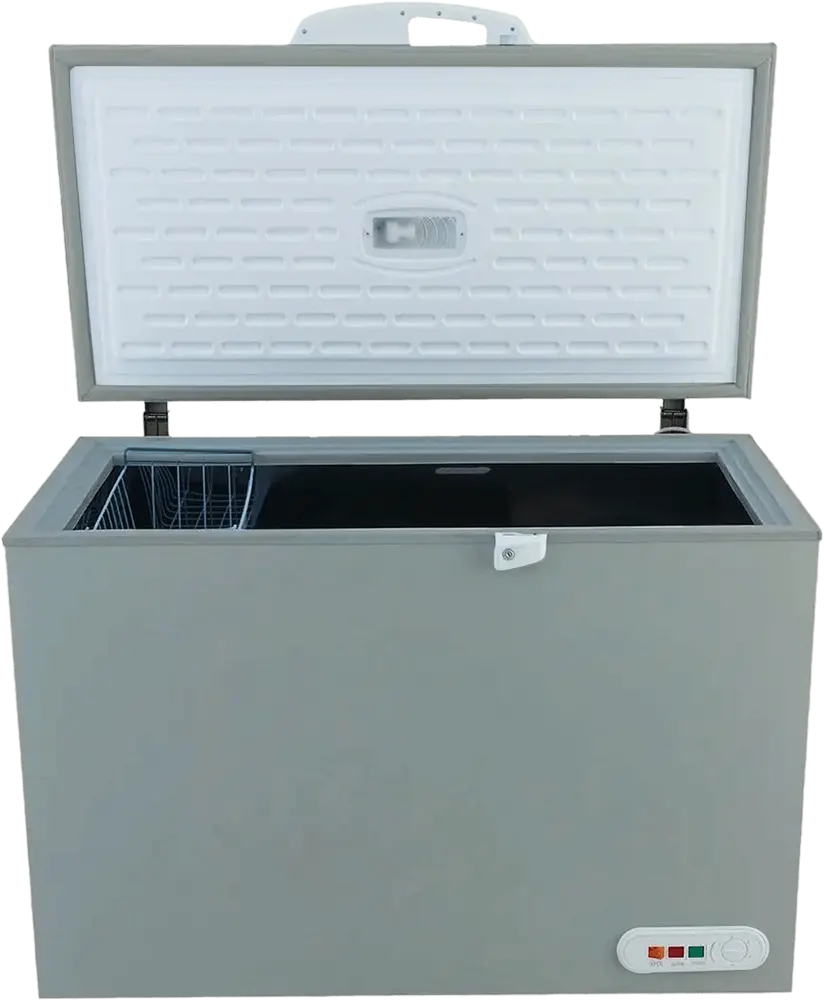 Alaska Chest Deep Freezer, Defrost, Silver, CH400