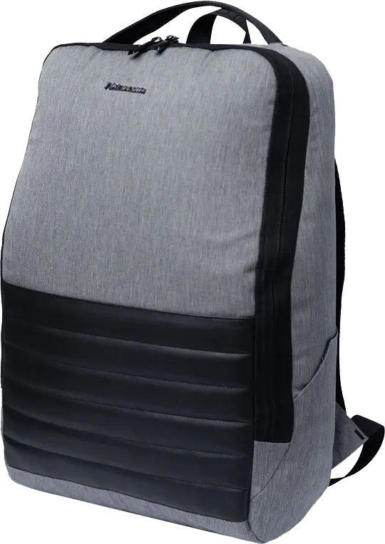 Lavvento Laptop Backpack, 15.6 Inch, Nylon, Light Gray, BG57A